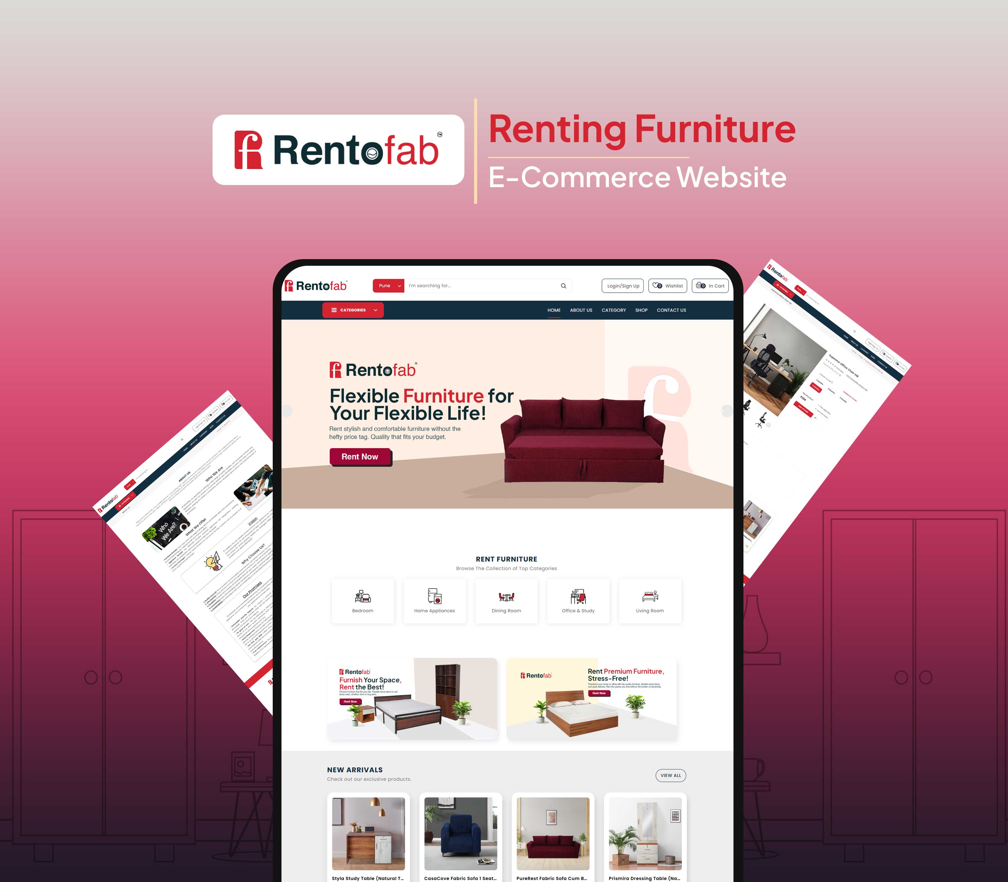 Rentofab - E-Commerce Platform for Renting Furniture